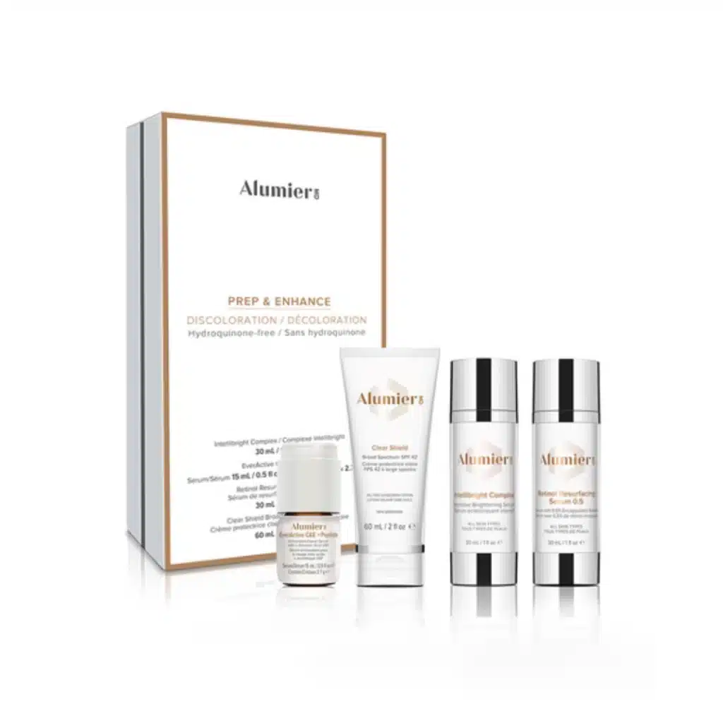 Alumier skincare products for pigmentation